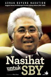 Image of NASIHAT UNTUK SBY