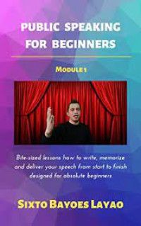 Image of SPEECH FOR BEGINNERS